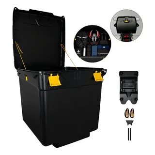 Caixa Baú 110 Litros Com Suporte Universal Motoboy Icbras