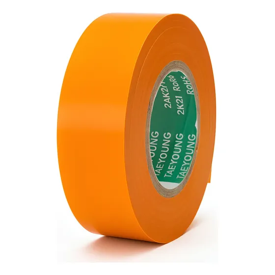 Kit 30 Fita Isolante Antichama Colorida. 18mm X 20m- Laranja
