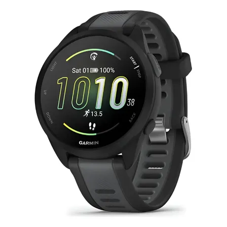 Garmin Forerunner 165 Smartwatch, Tela Amoled 43mm, Pulseira Preto