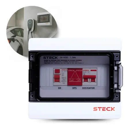 Quadro Protetor Carregador Veículo Steck Mobi Box 220v 7.5kw