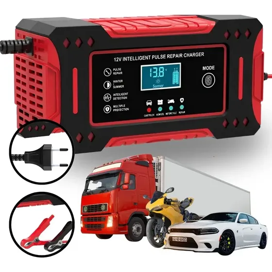 Carregador Bateria Automotivo 12v 100a Carro Moto Caminhao