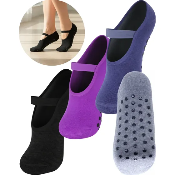 Kit 04 Pares De Meias Mulher Segura Antiderrapantes Quentes