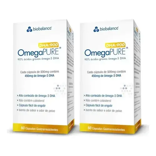 2x Ômegapure Dha:900 - 120 Cápsulas - Biobalance