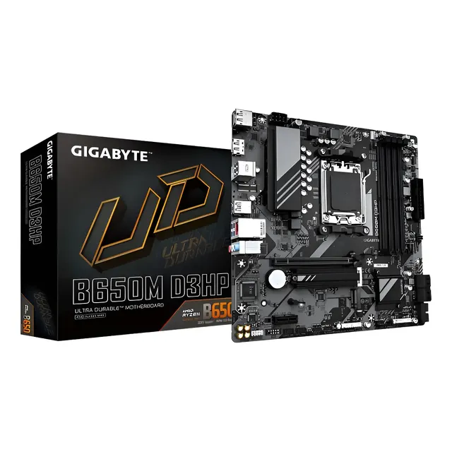 Placa-mãe Gigabyte B650m D3hp 4x Ddr5 Am5 Matx M.2 Preto