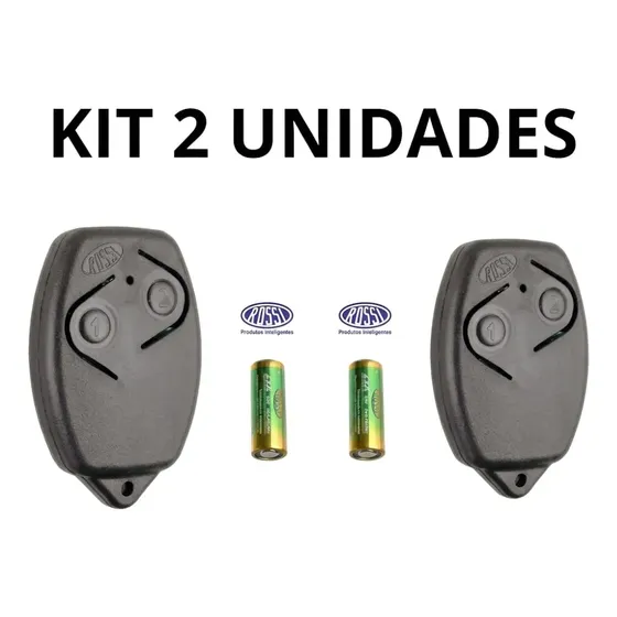 2 Kit Controle Remoto Para Portão Eletrônico Rossi 433 Mhz
