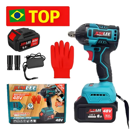 Chave De Impacto A Bateria 48v Bivolt Brushless Sem Fio Top1