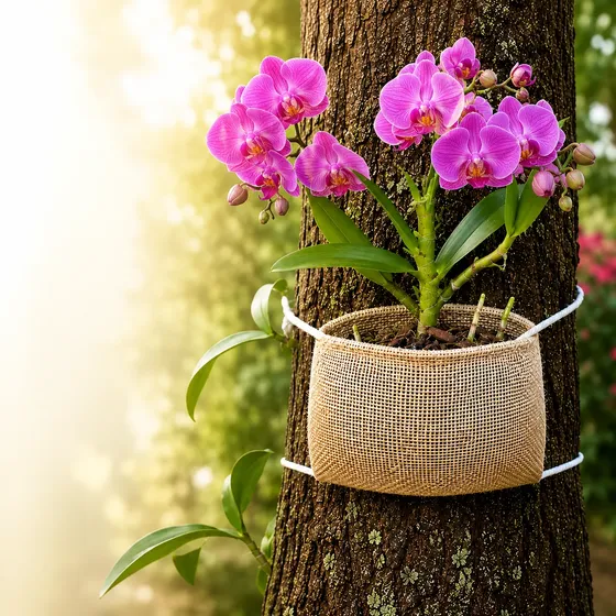 Suporte De Orquidea Fixador 100% Orgânico Natural Kit 4 Un