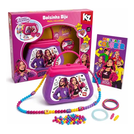 Kit Bolsinha Biju Infantil Emilly Vick Brinquedo Menina Elka