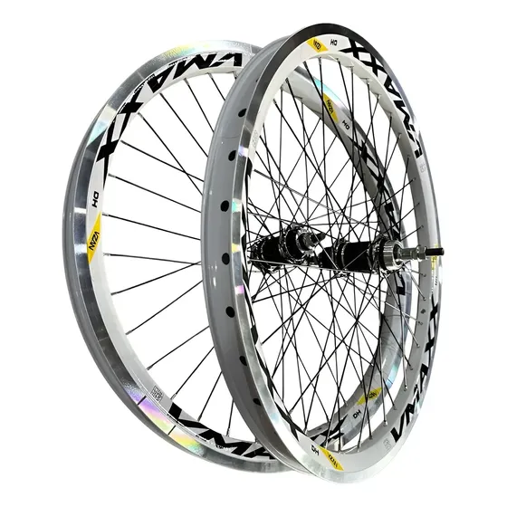 Kit Rodas Vmax Aro 24 Freio V.brek C/ Rolamento Par