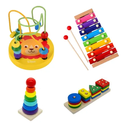Kit Brinquedo Pedagógico Educativo Didático Infantil Montar