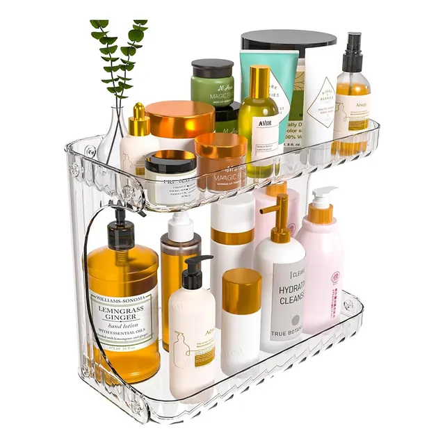 Organizador De Maquiagem 2 Andares Cosméticos Multiuso