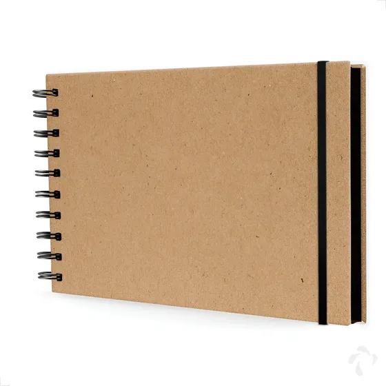 Scrapbook Álbum De Fotos Caderno Criativo C/ Capa Dura Kraft