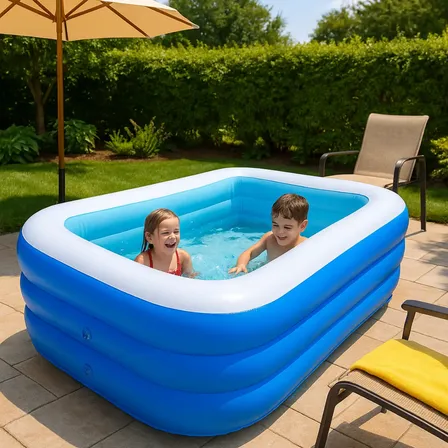 Piscina Infantil Plástico Inflável Resistente Banheira 330l Azul