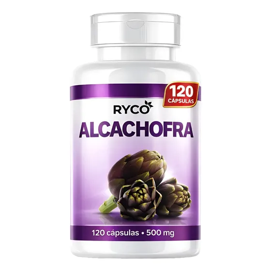 Alcachofra Natural Pura Ryco 120 Cápsulas Premium Sem Sabor