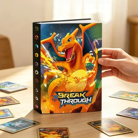 Álbum Oficial Pokémon Charizard 240 Cartas Pasta Porta Cards