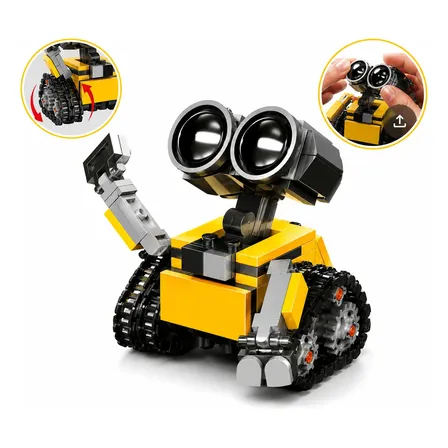 Blocos De Montar Robô Wall E 217 Peças Brinquedo