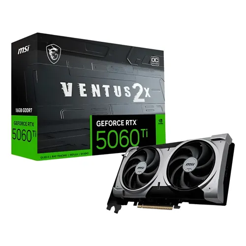Placa De Vídeo Msi Geforce Rtx 5060 Ti Ventus 2x Oc Plus 16g