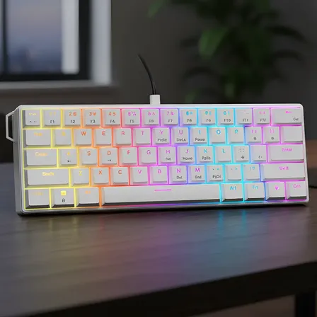 Teclado Mecânico Ajazz Nk61 60% Rgb Com Fio