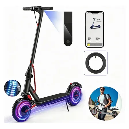 Oimotoo Patinete Elétrico 500w C/suspensão,bluetooth 40km/h Preto Mickey Mouse