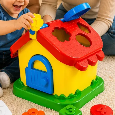 Casa De Atividades 16pçs Brinquedo Educativo Infantil Bebê