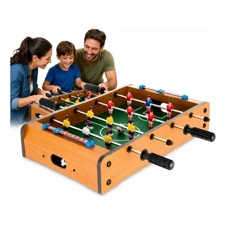 Pebolim Mini Mesa Totó Infantil Madeira Jogo Família