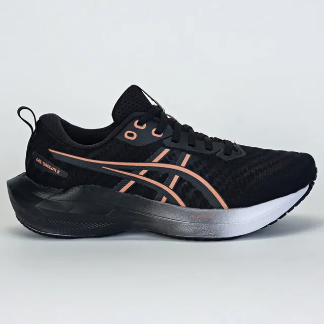 Tênis Asics Gel Shogun 8 Feminino Caminhada Preto/coral 37 Br