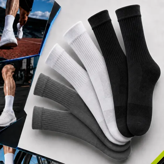Kit 3 Pares Meias Poliamida Esportiva Corrida Bike Academia