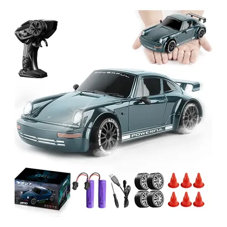 Carrinho De Controle Remoto Drift Car 4x4 Carro Brinquedo Prateado