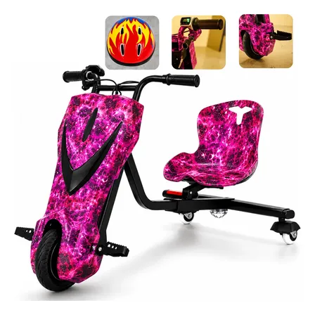 Patinete Elétrico 3 Rodas Triciclo Drift 450w 120kg Galáxia