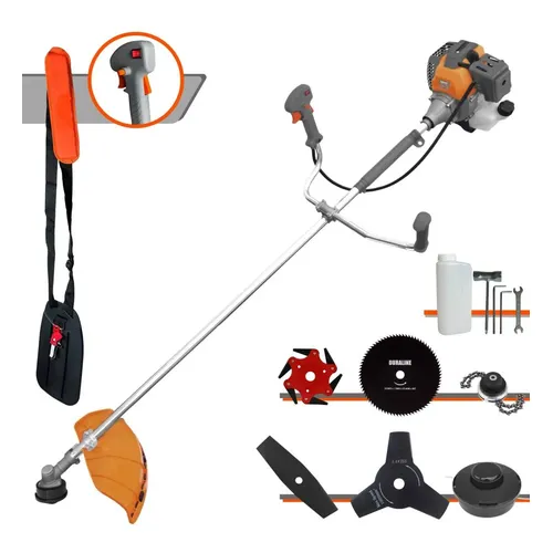 Roçadeira Tekna Rl520p 10.000rpm 52cc 2hp + Kit Lâminas
