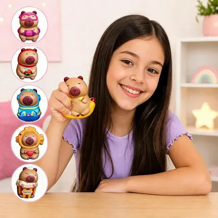 Squishy Capivara Fofinha Colecionável Tik Tok Kawaii Banana