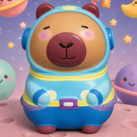 Squishy Capivara Fofinha Colecionável Tik Tok Kawaii