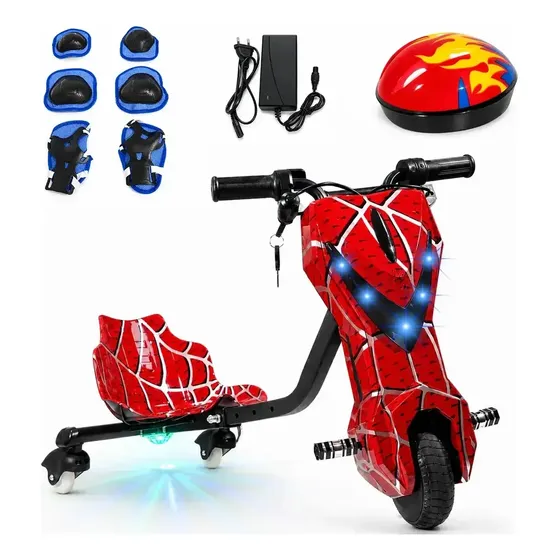 Patinete Elétrico Infantil 6.5 Bluetooth Led 350w Até 120kg