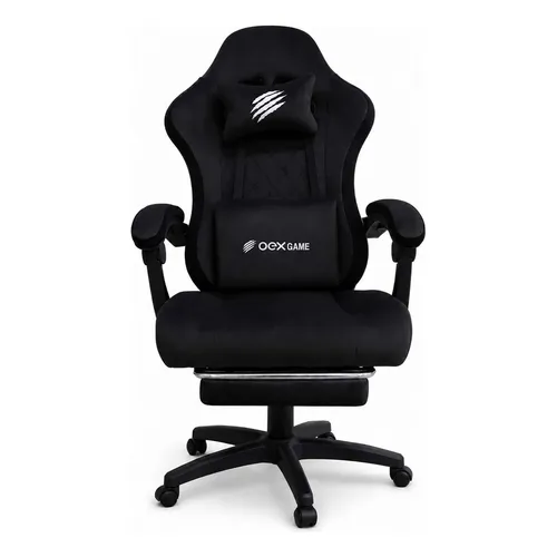 Cadeira Gamer Gc600 Reclinável Com Apoio Para Pés Cinza Oex