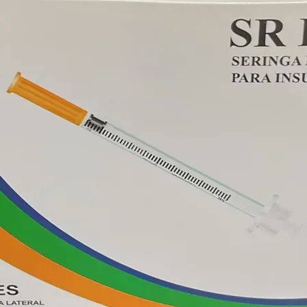 Seringa Insulina Sr 50ui 0.5ml 6x0.25mm Agulha Fixa 100 Un. 5 Ml