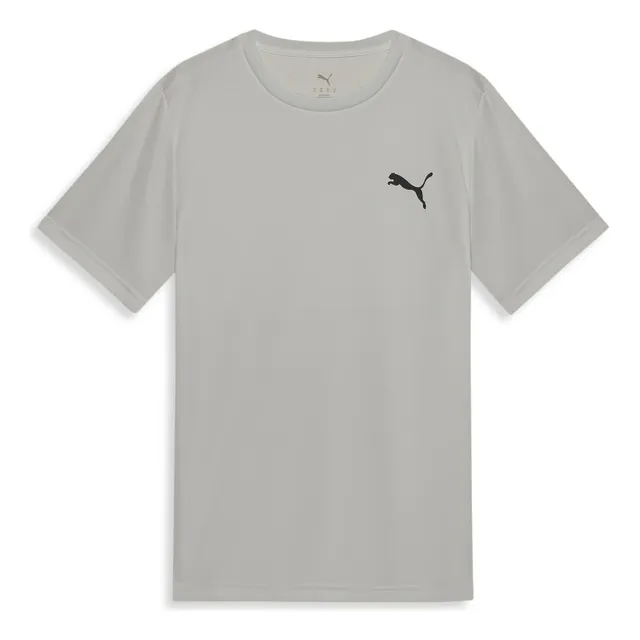 Camiseta Ess Small Puma Logo Poly Tee Masculina Puma Cinza M
