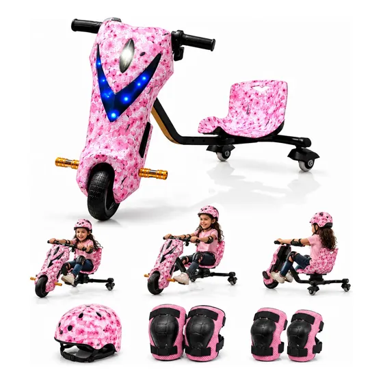 Patinete Elétrico 3 Rodas Triciclo Infantil Drift 350w 100kg