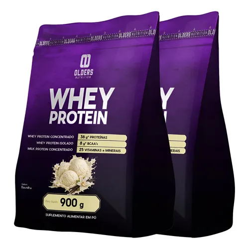02x Whey Protein Isolado Creme De Baunilha 36 G De Proteínas