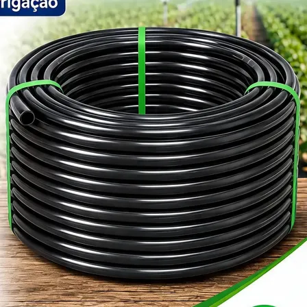Mangueira Preta Reforçada 3/4 - 200 Metros Jardim Irrigação Preto