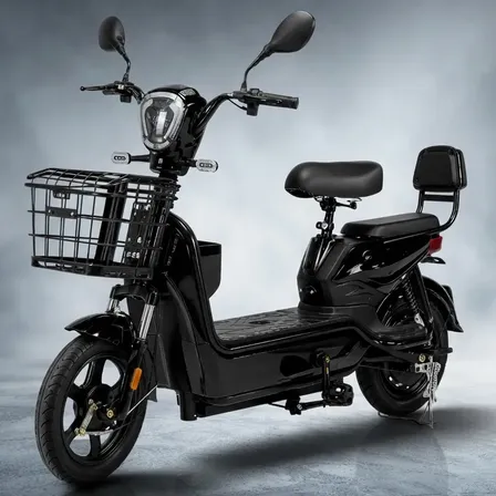Bicicleta Eletrica 500w Sem Cnh Cesto 2 Pessoas Cor Preto Preto 14