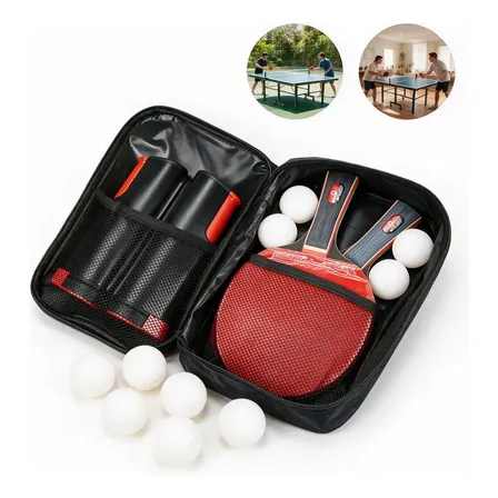 Kit Raquete Ping Pong Profissional + Rede - Tênis De Mesa
