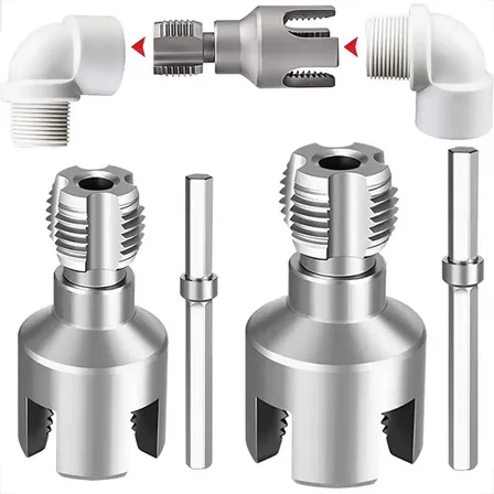 Kit Abridor De Rosca Interno Externo Tubo Cano Água 1/2 3/4