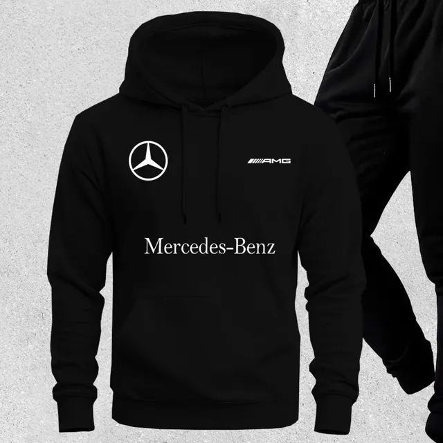 Conjunto Moletom Canguru Blusa E Calça Algodão Mercedes Benz