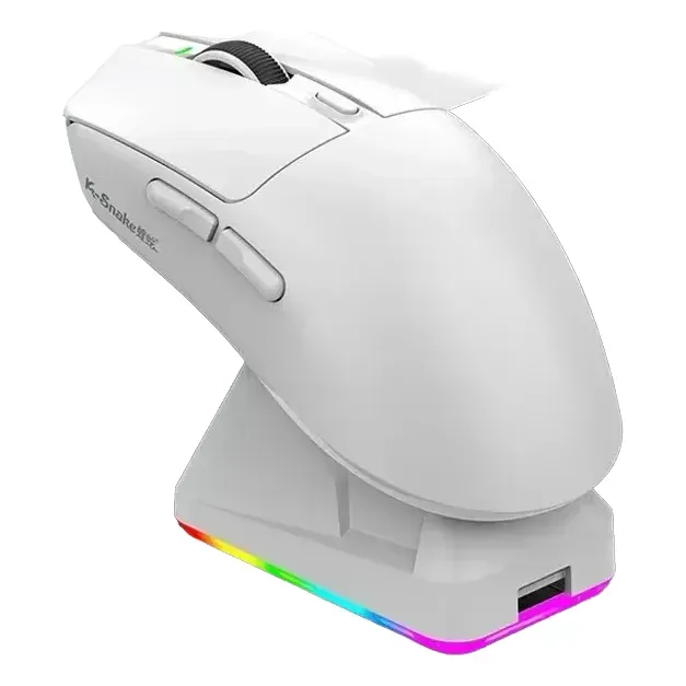 Mouse Leve Para Jogos X11 Paw3311 Com Encaixe Rgb De Três Mo White