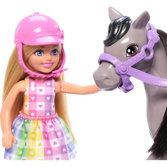 Boneca Barbie Chelsea E Conjunto De Cavalo De Brinquedo, Inc
