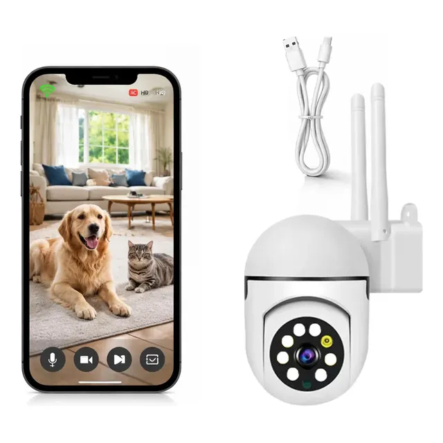 Câmera De Segurança Wifi Externa Com Detecção De Movimento