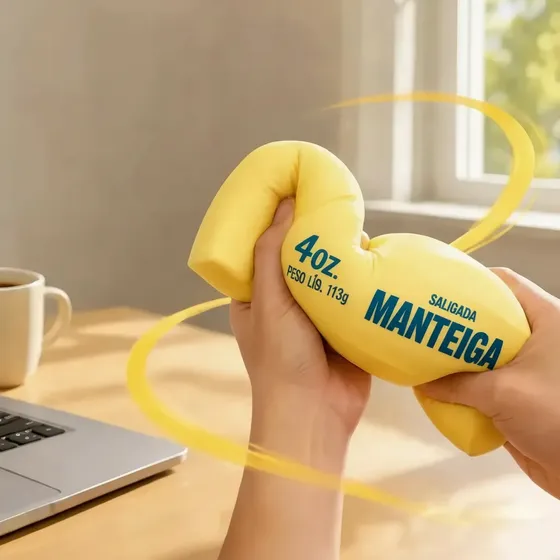 Squishy Barra Manteiga Apertar Alívio Estresse Ansiedade