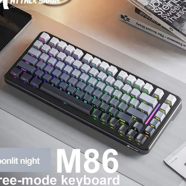 Teclado Mecânico Sem Fio Attack Shark M86