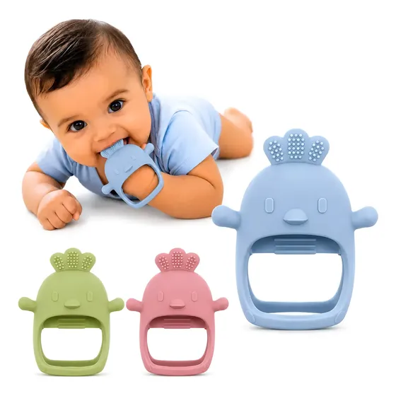 Brinquedos De Silicone Para Dentição Bebês Com Mais De 3 Mes
