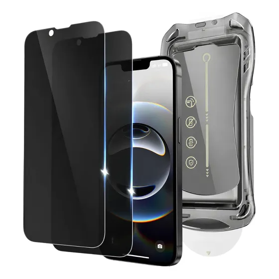 Kit 2 Pelicula Aplicador Privacidade 3d Premium Para Iphone